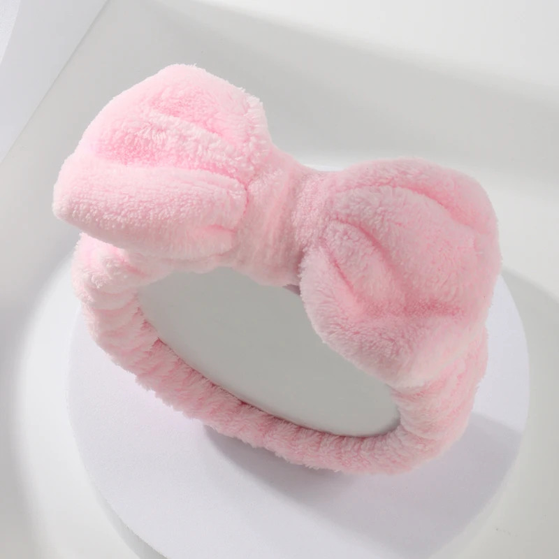 Cleanser Face - ボウヘッドバンドリストバンドセットタオル伸縮性ソフト洗顔シャワーメイクアップヨガスポーツスキンケアヘッドバンド女性女の子用2026