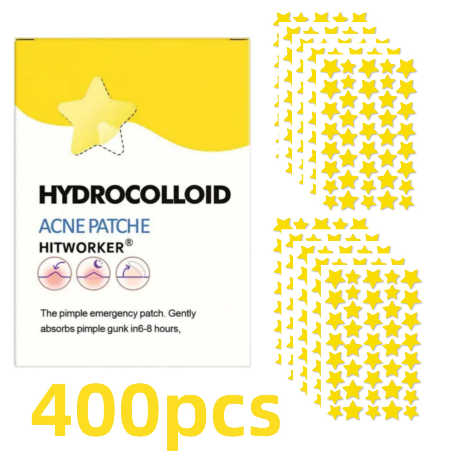 200/400 個 星型ニキビパッチ - アルコールフリー、 - Skincare China のレビューと価格