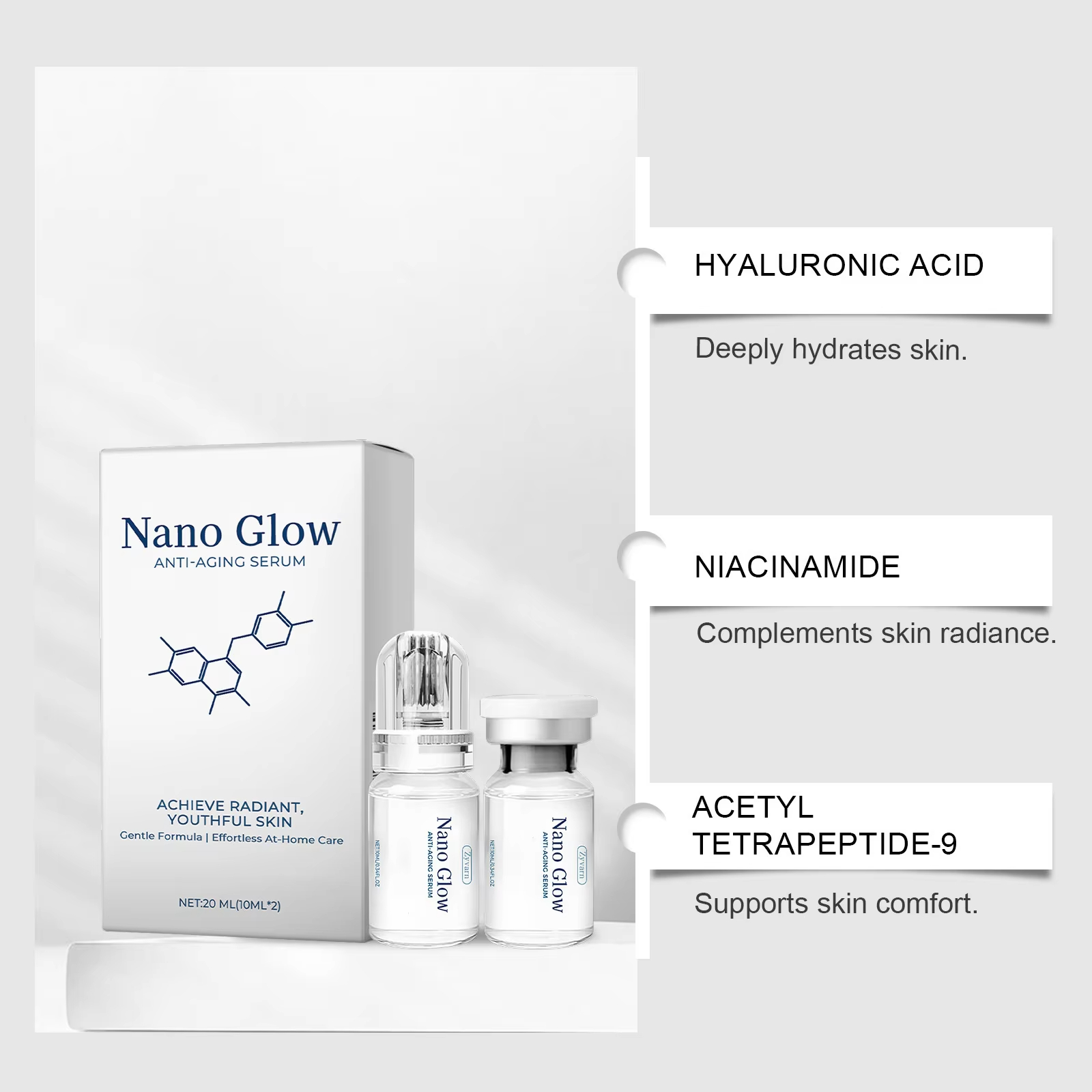 2本入り×10ml フェイシャル用 ヒアルロン酸マイクロニー - Face Moisturizer のレビューと価格